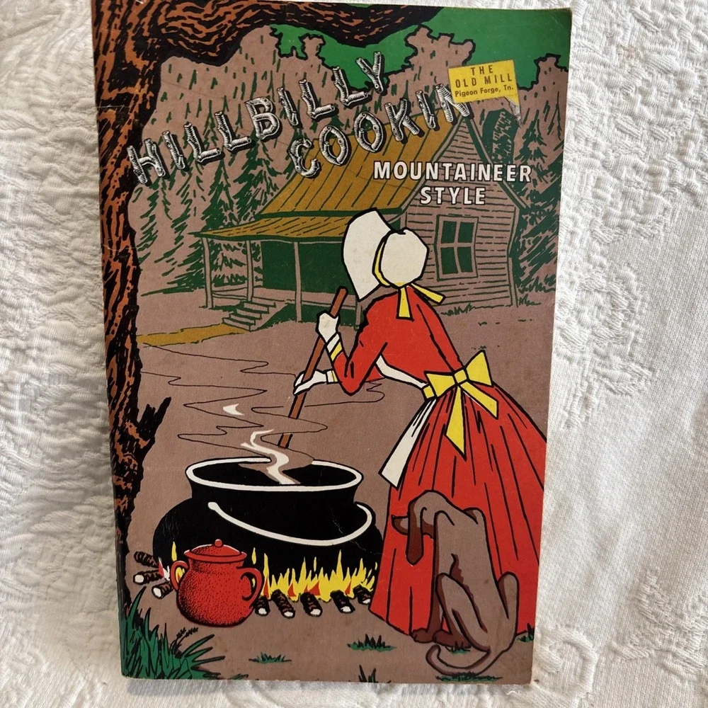 1968 Hillbilly Cookin Mountaineer Style PB Country Cookbook 64 Pages VTG Kitchen